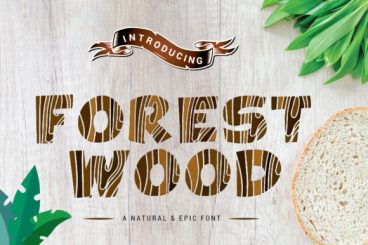 Forest Wood Font
