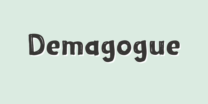 Demagogue Font Demagogue Font