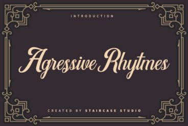 Agressive Rhytmes Font