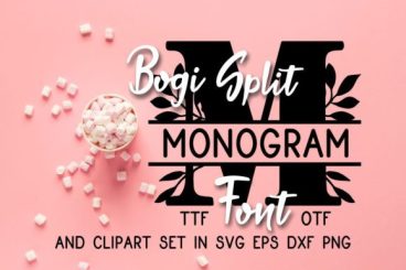 Bogi Split Monogram Font