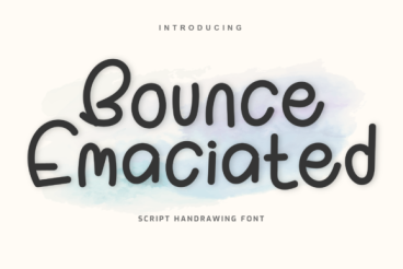 Bounce Emaciated Font
