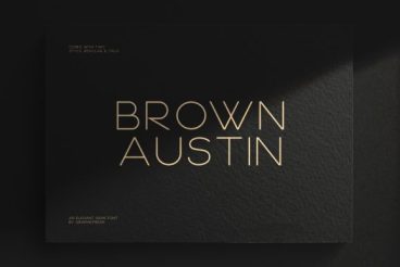Brown Austin Font