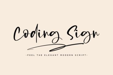 Coding Sign Font