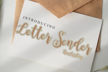 Letter Sender Font