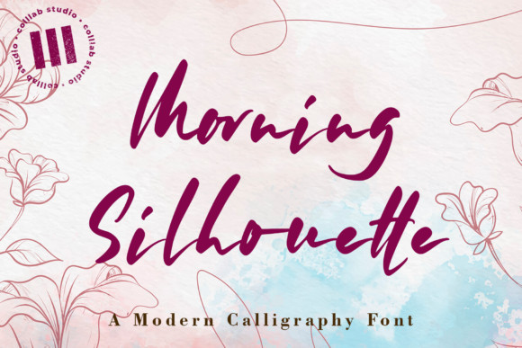 Morning Silhouette Font Morning Silhouette Font