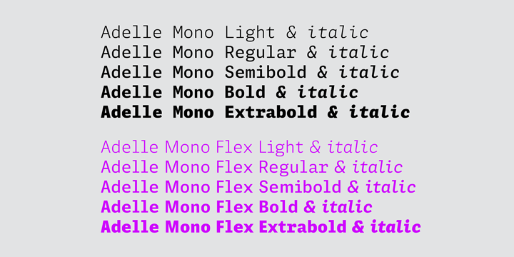 Adelle Mono Font