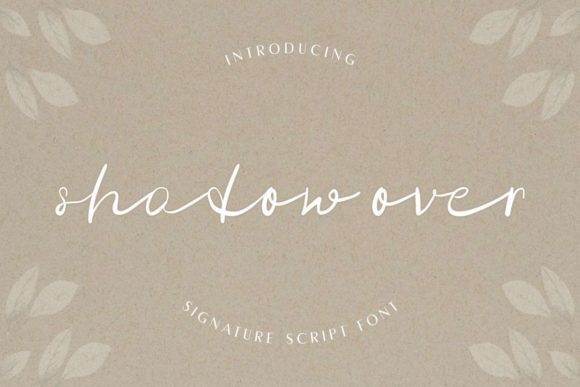 Shadow Over Font