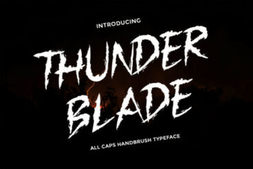 Thunder Blade Font