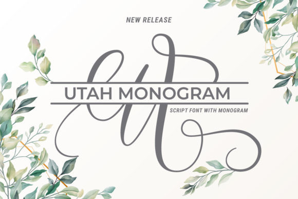 Utah Monogram Font Utah Monogram Font