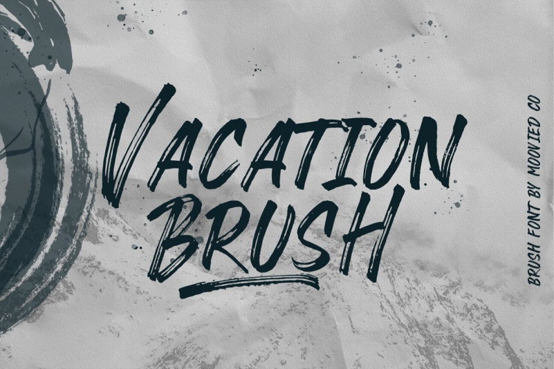 Vacation Brush Font Vacation Brush Font