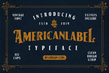 American Label Font