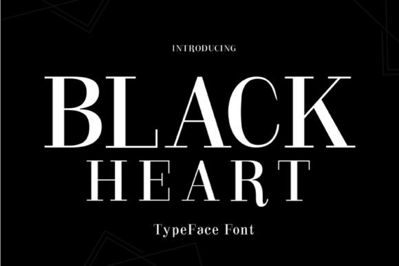 Black Heart Font