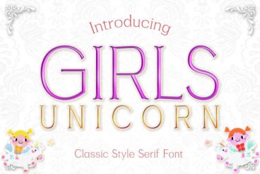 Girls Unicorn Font