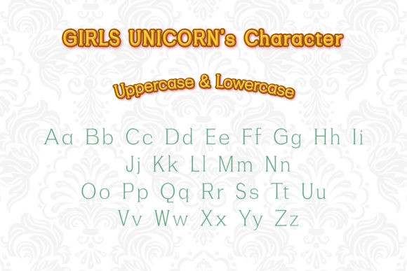 Girls Unicorn Font