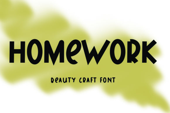 Homework Font