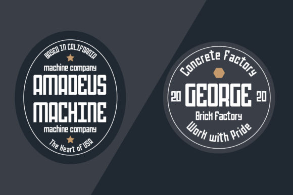 Mechanical Font