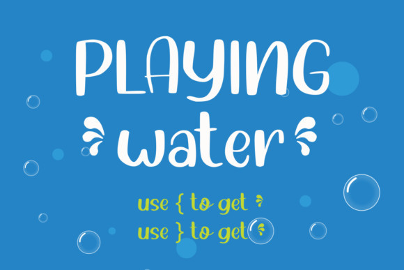 Water Shower Font