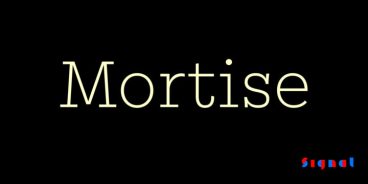 Mortise Font
