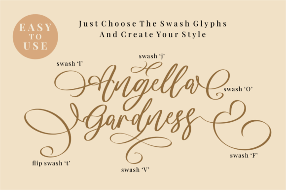 Angella Gardness Font Angella Gardness Font
