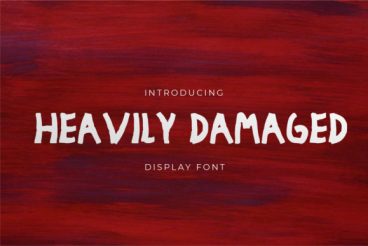Heavily Damaged Font