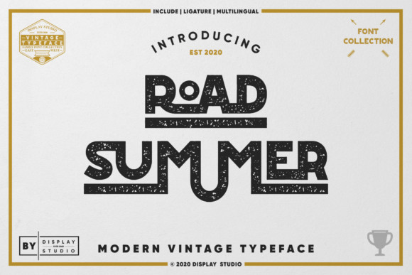 Road Summer Font