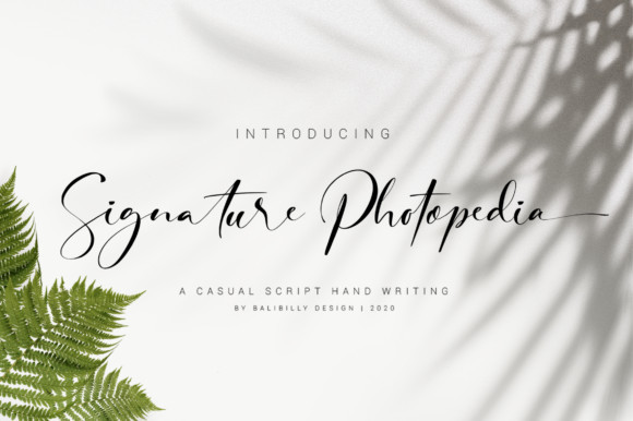 Signature Photopedia Font Signature Photopedia Font