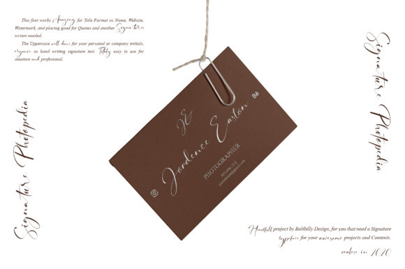 Signature Photopedia Font Signature Photopedia Font