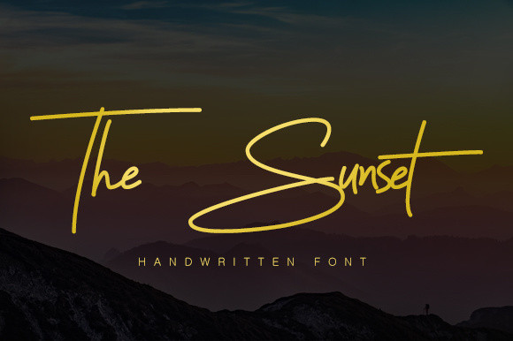 The Sunset Font