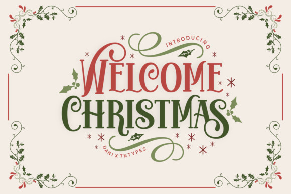 Welcome Christmas Font