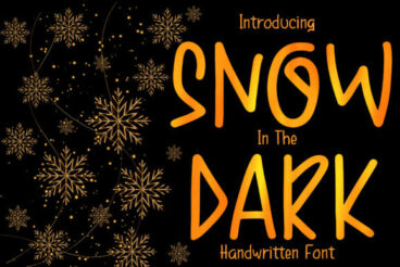 Snow in the Dark Font