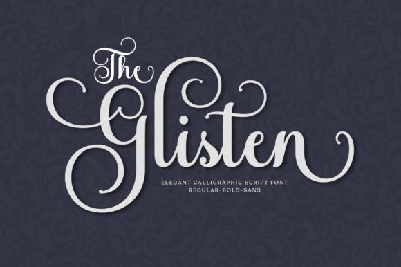 The Glisten Font The Glisten Font
