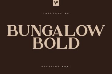 Bungalow Headline Bold Font