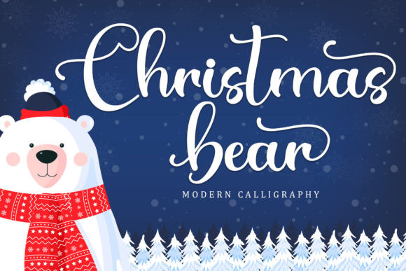 Christmas Bear Font Christmas Bear Font