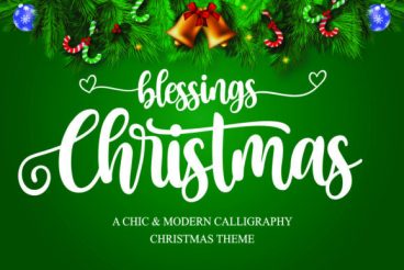 Christmas Blessings Font