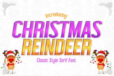 Christmas Reindeer Font