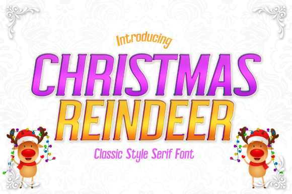 Christmas Reindeer Font