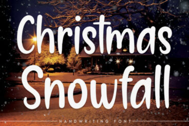 Christmas Snowfall Font