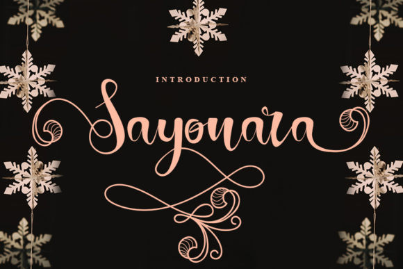 Sayonara Font Sayonara Font
