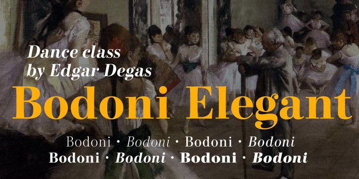 Bodoni Elegant Font Bodoni Elegant Font