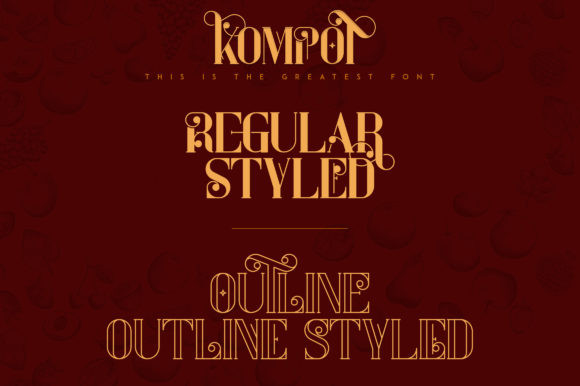 Kompot Font Kompot Font