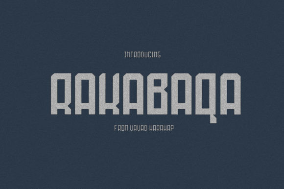 Rakabaqa Font