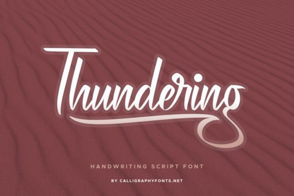 Thundering Font