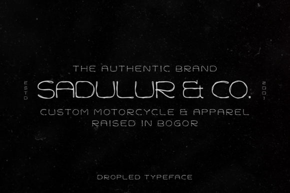 Dropled Font