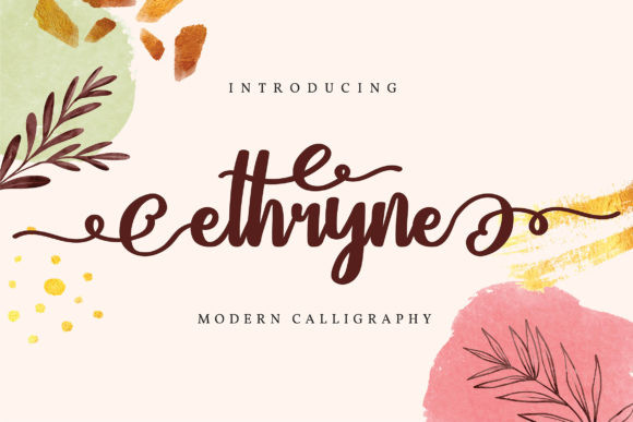 Ethryne Font Ethryne Font