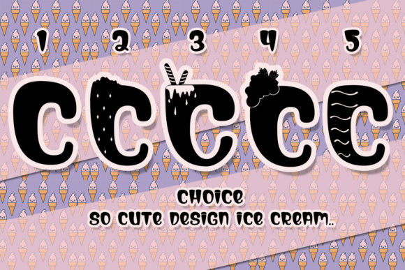Ice Cream Font