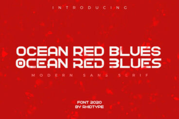 Ocean Red Blues Font