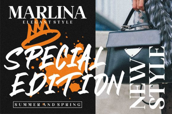 Black Brush Font