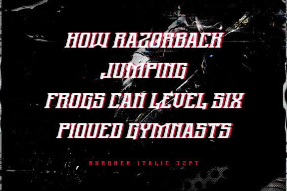 Burgher Font