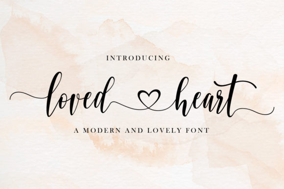 free fonts with heart glyphs
