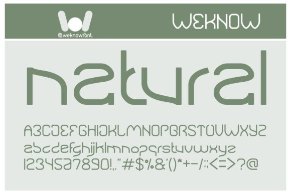 Natural Font - iFonts.xyz